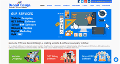 Desktop Screenshot of decentdesign.in