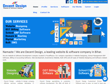 Tablet Screenshot of decentdesign.in